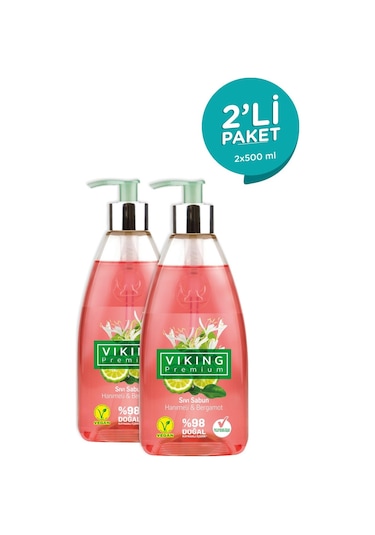 Viking Premium Hanımeli & Bergamot Sıvı Sabun 2 x 500 ML