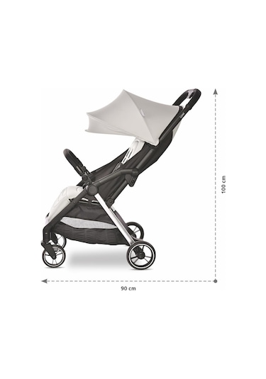 Lorelli Loret Otomatik Katlanan Kabin Boy Bebek Arabası - Grey