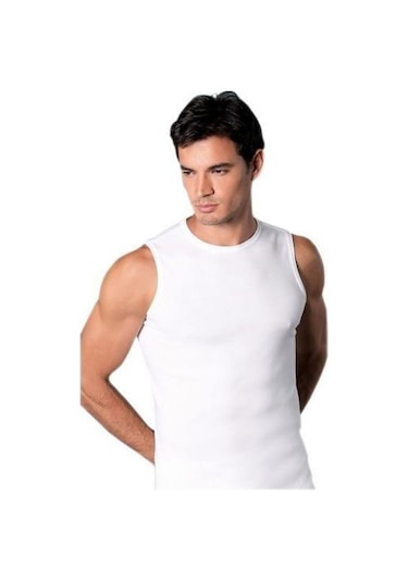 Anıt 1108 Ribana Erkek Sıfır Kol Sıfır Yaka Atlet Renkli 6'Lı