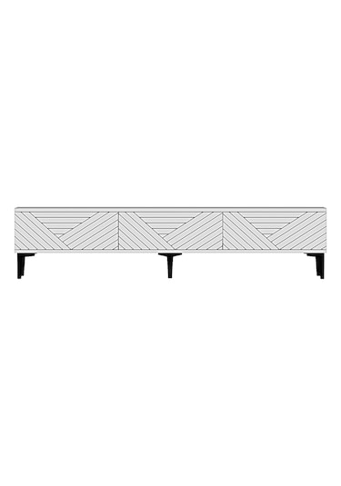 Tsa1804b - Ferro180 Tv Stand, Tv Sehpası Beyaz 180cm Beyaz