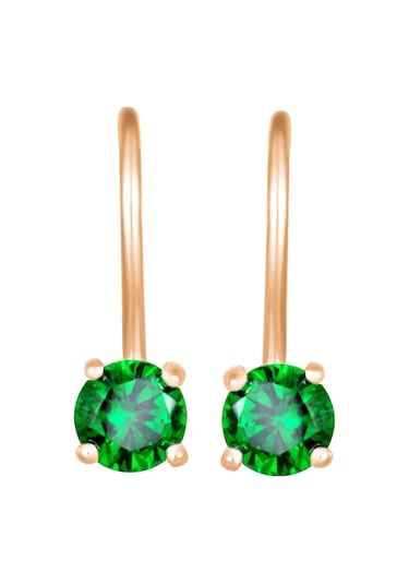 Zolotoj Merkurij Taşlı Gümüş Çocuk Küpe 399697357 Altın