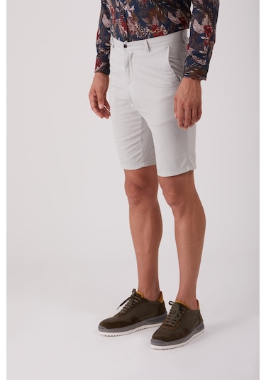 Dufy Açık Gri Erkek Regular Fit Short - 86812 Açık Gri