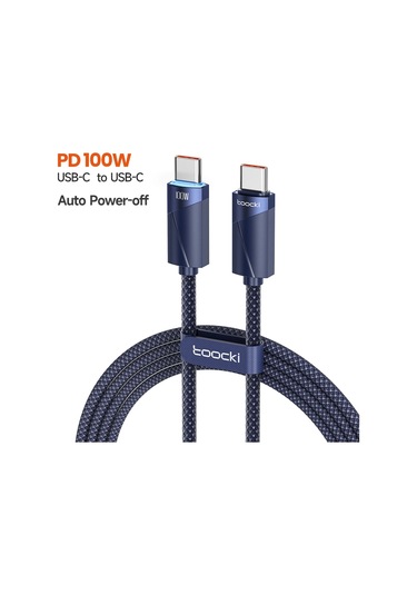 Toockitoocki 100w Usb C Kablo 5a Hızlı Şarj İphone 15 Xiaomi 12 Samsung S23 Macbook Uyumlubej2m