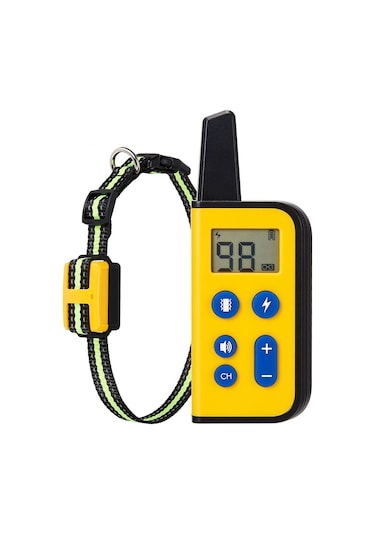 Otomatik Ses Kontrolü Havlama Durdurucu, Ipx7 Su Geçirmez Şarj Edilebilir Şok Tasmaları, Küçük Orta -sarı