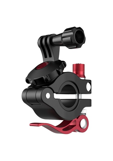Moveevo Ty-q9266 Spor Kamerası Bisiklet Tutucu - Osmo Action, Gopro, Insta360 One R Uyumlu, Serbest Açı Regülasyonu, Dayanıklı Malzeme, 22-26mm Boru Çapı Siyah