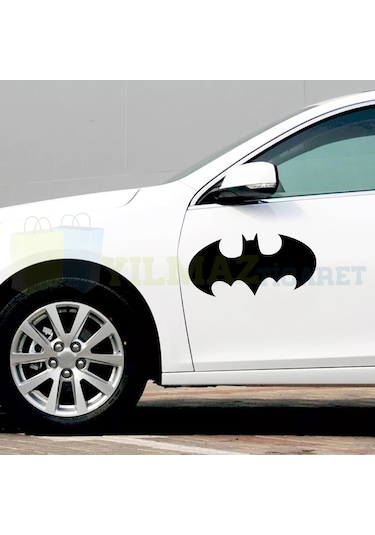 Batman Logo Bagaj Tampon Oto Sticker Yapıştırma Etiket 2 Adet
