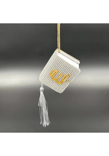 Gümüş İ Taşlı Dikiz Aynası Allah Yazılı Kuran-ı Kerim