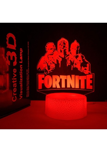 Yaratıcı Hediye Oyun Odası Dekorasyonu Gece Lambası Çatlak Modeli Paraşütle Atlama Çatlak Tabanı - Fm - Paraşütle Atlama Çatlak Tabanı Çok Renkli