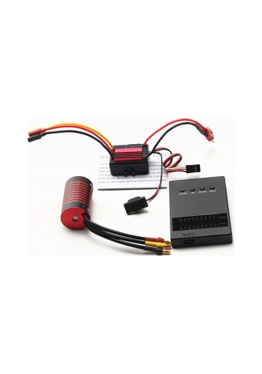 Ruicoo Gtskytenrc 2838 5800kv Fırçasız Motor + 35a Fırçasız Esc + Programlama Kartı Seti Siyah