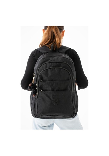 Klinkır Kadın Sırt Çantası Çok Cepli Hafif Kumaş Okul Çantası Spor Seyahat Çantası Çok Cepli Hafif Bayan Çanta 001