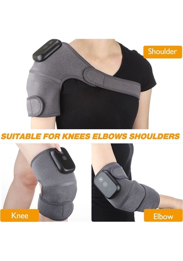 Diz Masaj Aleti, Üç Sıcaklık Ayarı, Gri, Tekli Paket Gri