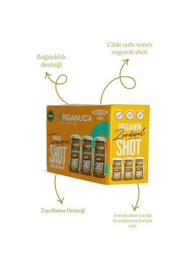 Organik Zerdeçal Desteği Turmeric 3'lü Paket 60 G