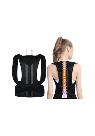 Unisex Kamburluk Önleyici Dik Duruş Skolyoz Korsesi Aparatı