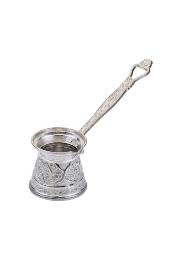 Kosova AYV-0061 No:6 Zambak Döküm Cezve Gümüş