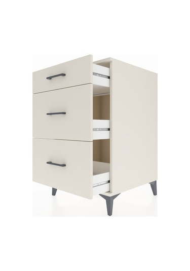 Kronos Komodin 3 Çekmeceli 60x59x96 Aytaşı-aytaşı Aytaşı