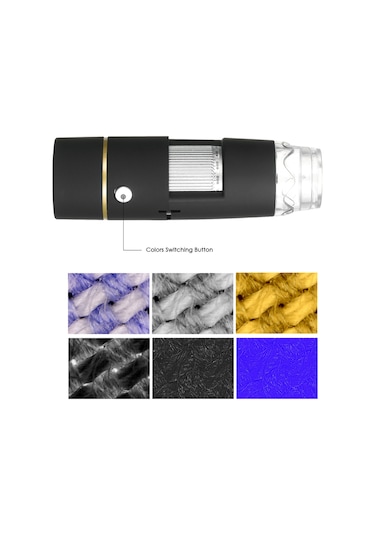 Tenfowee Usb Dijital Mikroskop 1000x Zoom - Yüksek Çözünürlüklü Elektronik Mikroskop Metal Ayaklı - Endüstriyel Ve Cilt İncelemesi İçin Çok Renkli