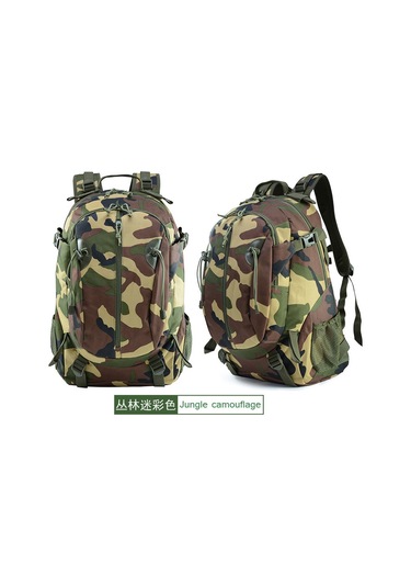 Ccgloball Büyük Kapasiteli Kamuflaj Taktik Yürüyüş Ve Dağcılık Açık Hava Sırt Çantası Orman Kamuflajı
