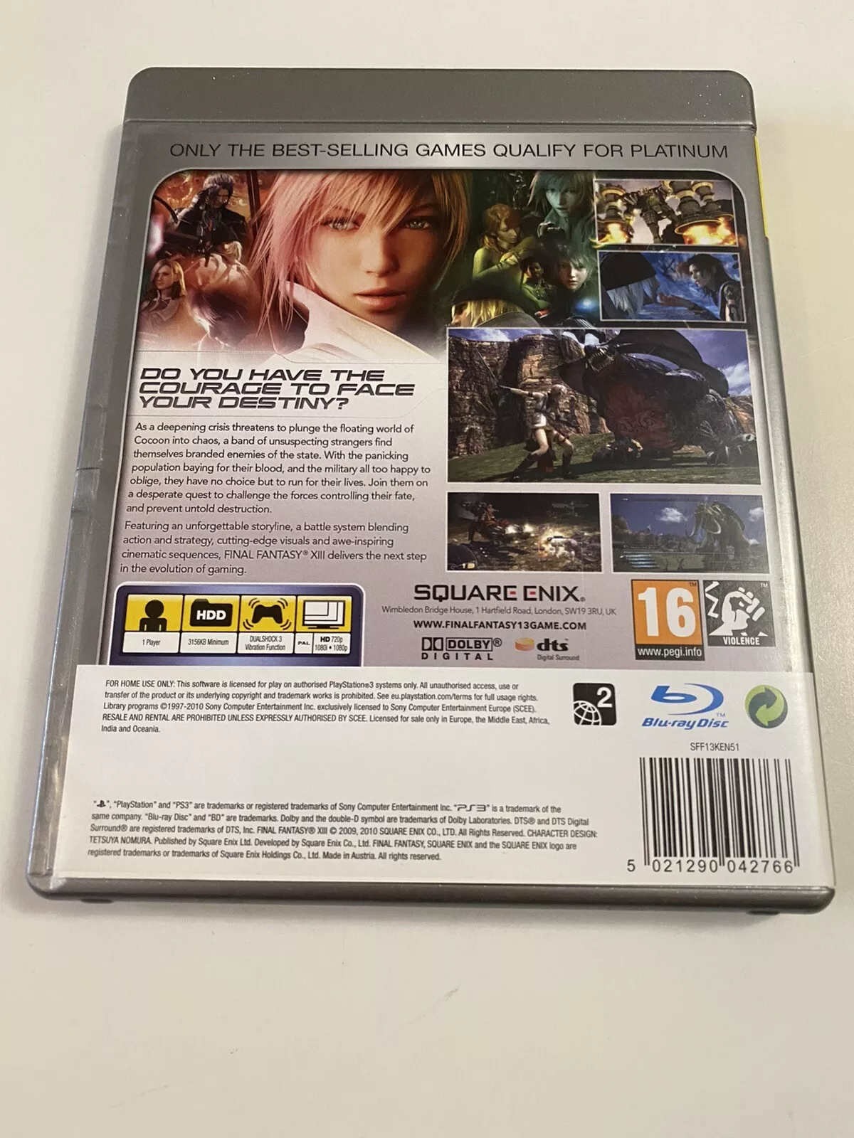 Final Fantasy Xııı Ps3 Platinum Playstation 3 Oyun Teşhir