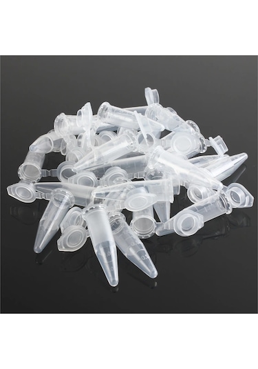 500 Adet 1.5ml Laboratuvar Mini Plastik Test Tüpü Santrifüj