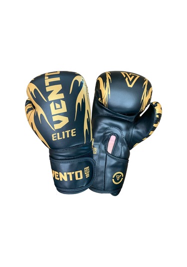 Vento Elite Boks Ve Kick-boks Eldiveni Siyah Siyah-altın
