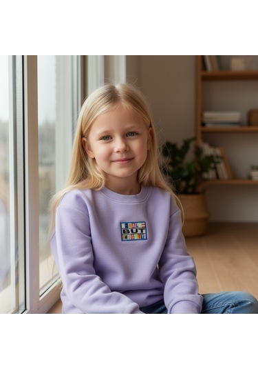 Kız Çocuk Sweatshirt Mor