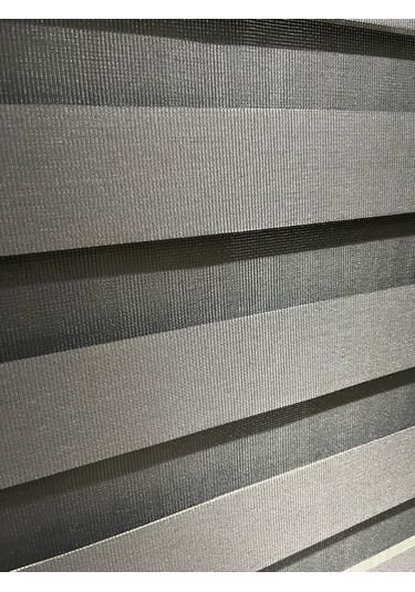 Ithal Antrasit Düz Zebra Stor Perde Antrasit