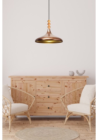 Patina Q Ahşap Tekli Avize Sarkıt Salon Mutfak Cafe Butik Lamba Aydınlatma Avizeler Patina