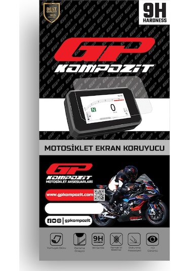 Gp Kompozit Honda Dio 2023-2024 Uyumlu Motosiklet Ekran Koruyucu Şeffaf