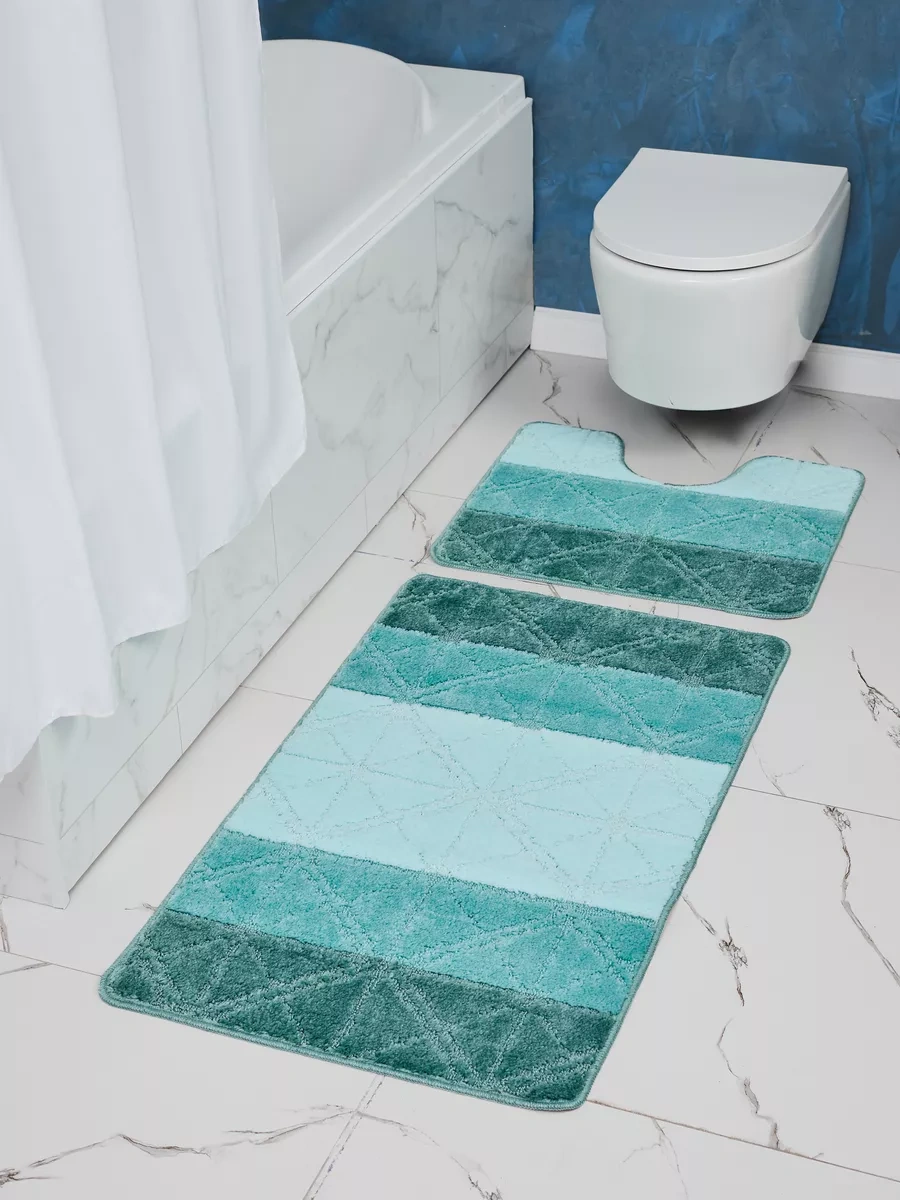 Solın Banyo Ve Tuvalet İçin Kaymaz Paspas 173454989 Yeşil