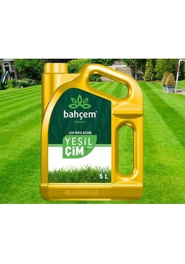 Gübretaş Bahçem Yeşil Çim Plus Sıvı Bitki Besini 5Lt