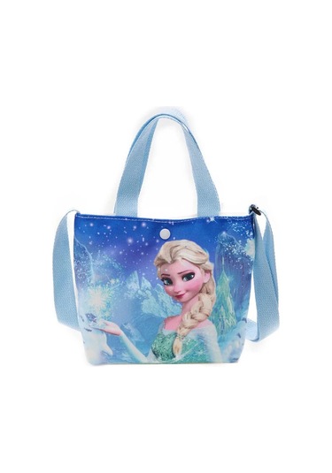Çocuk Crossbody Tatlı Dondurulmuş Elsa Prenses Karikatür Baskı Kız Çanta Çok F 12 12 Çok Renkli