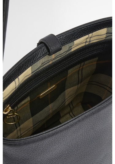 Barbour Cedar Deri Bucket Çanta Bk11 Black Siyah