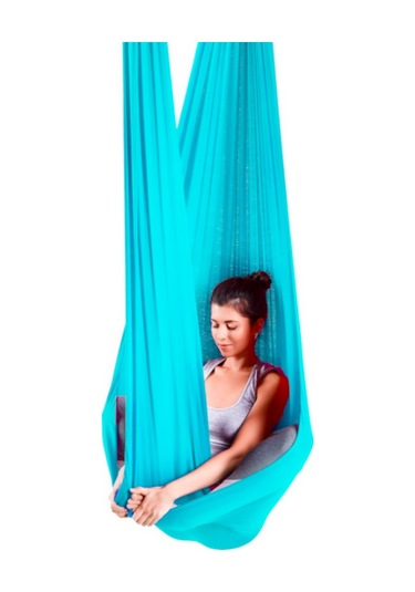 Bundera Yoga Fly Hamağı Mavi - Tavana Askılı Mavi