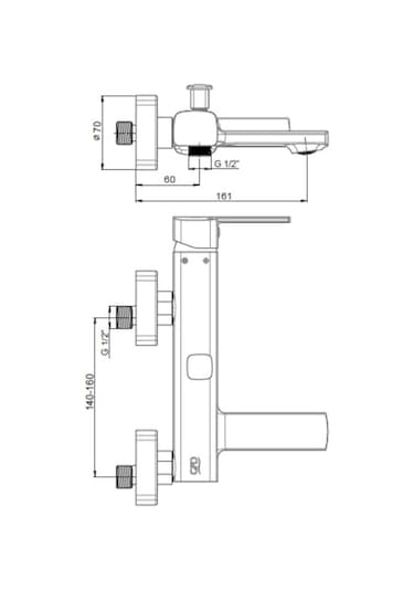 Gpd MBB160 Pedra Banyo Bataryası Krom