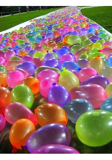 500 Adet Su Balonu Karışık Renkli Balon Eğlenceli Su Savaşları