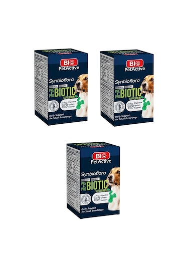 Bio Petactive Synbioflora Mini Irk Köpek Probiotic Sindirim Destekleyen 60 Tablet 30 G X 3 Adet