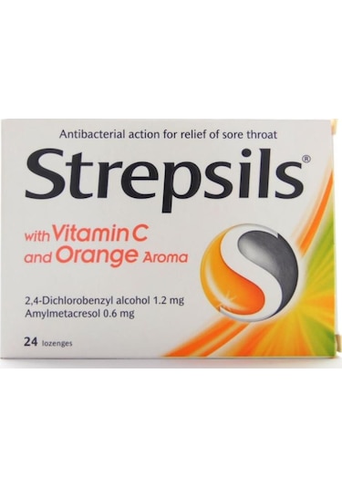 Strepsils Vitamin C Orange 24 Pastil | Portakal Aromalı
