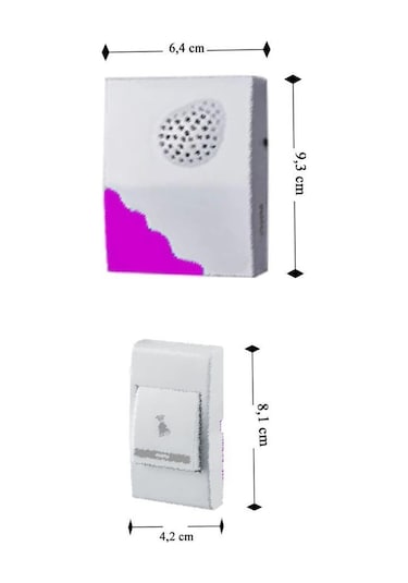 Şahnet Pilli Uzaktan Kumandalı Zil Seti - Kablosuz Kapı Zili Wireless 36 Melodi
