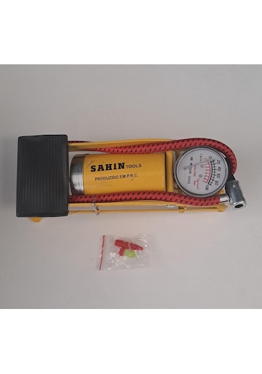 Şahin Tools Bisiklet Pompası / Ayak Pompası Barometreli Basmalı Şht-082