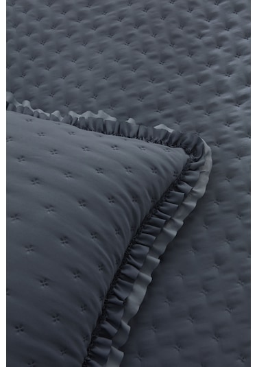 Karaca Home Viona Çift Kişilik Yatak Örtüsü Seti Mavi Mavi