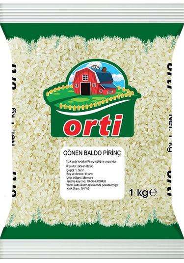 Orti Gönen Baldo Pirinç 1 KG
