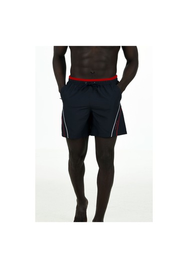 Erkek Lacivert Cepli Büyük Beden Deniz Şortu Edy2518b-l Lacivert