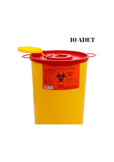 TIBBİ ATIK KOVASI 10LT - 10 ADET