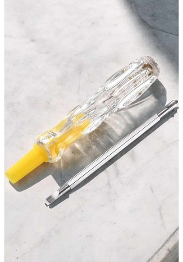 Çift Taraflı Elektrik Kontrol Kalemi Şeffaf Tornavida