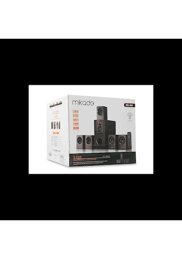 Mıkado Md-505, 70w, 5+1, Masaüstü, Fm/bt/sd/usb, Siyah Kasa, Speaker