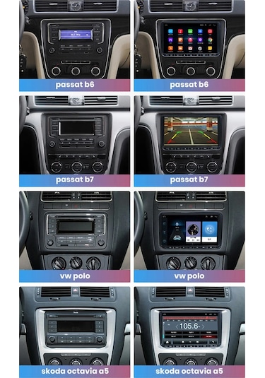 Volkswagen Caddy Jetta Passat Skoda Seat 2gb/32gb Multimedya