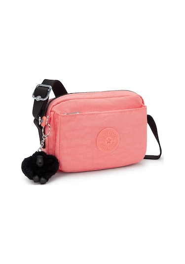Kıplıng Abanu Küçük Boy Omuz Çantası Pembe Peach Peace Pembe