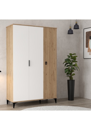 6303 Neva 3 Kapılı 200 Cm Gizli Çekmeceli Gardırop , Elbise Dolabı , Genç Odası Beyaz Sepet 6303 Neva 3 Kapılı 200 Cm Gizli Çekmeceli Gardırop , Elbise Dolabı , Genç Odası Beyaz Sepet