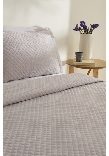 Karaca Home Anna Çift Kişilik Yatak Örtüsü Açık Mürdüm Açık Mürdüm