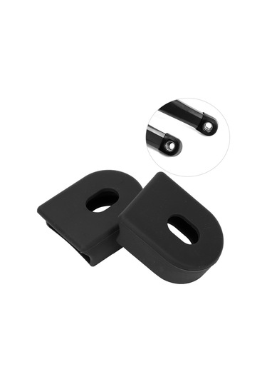 Geeroyoo Rısk Marka Silikon Bicycle Krank Koruması, Yumuşak Ve Esnek, Farklı Markalara Uyumlu, 5 Çift/poşet, Montaj Kolay, Karbon Siyah Siyah